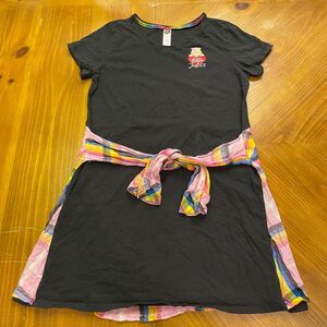 Justice Care Bears 2FER Shirt Dress Black XL 16P/18P Y2K Punk Skater Grunge 90s